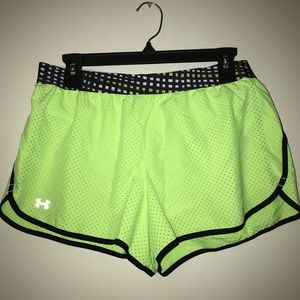 Neon Under Armour Running Shorts